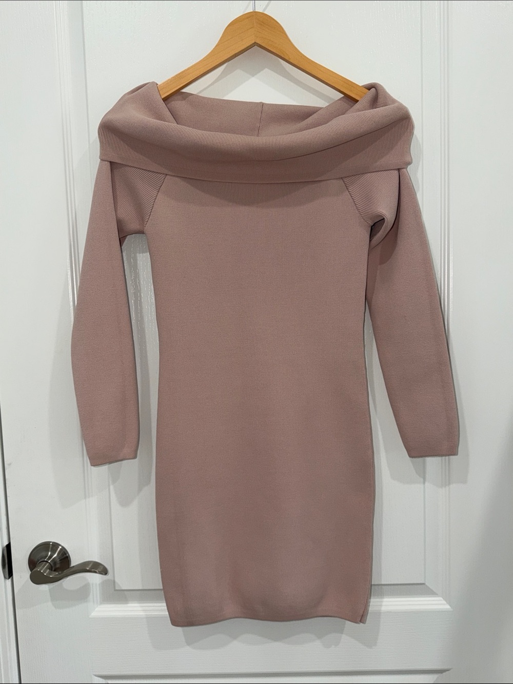 Stylestalker Dusty Mauve  Vana Knit Dress Ribbed Knit size xsmall